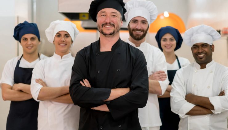 Chef e camerieri 