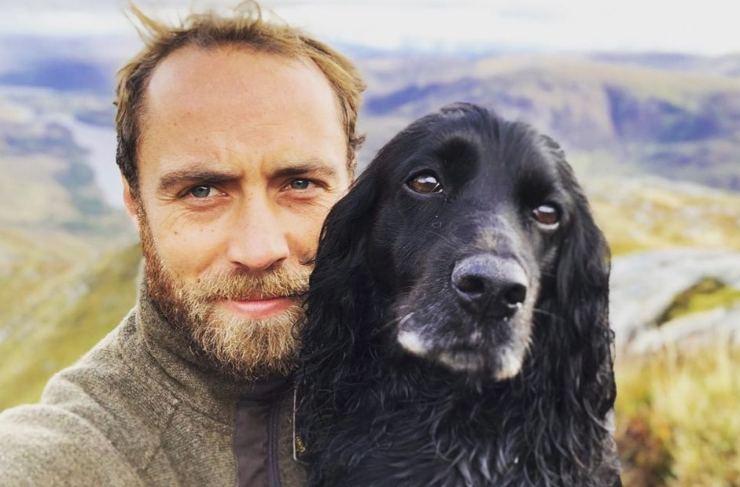 James Middleton con cane Ella