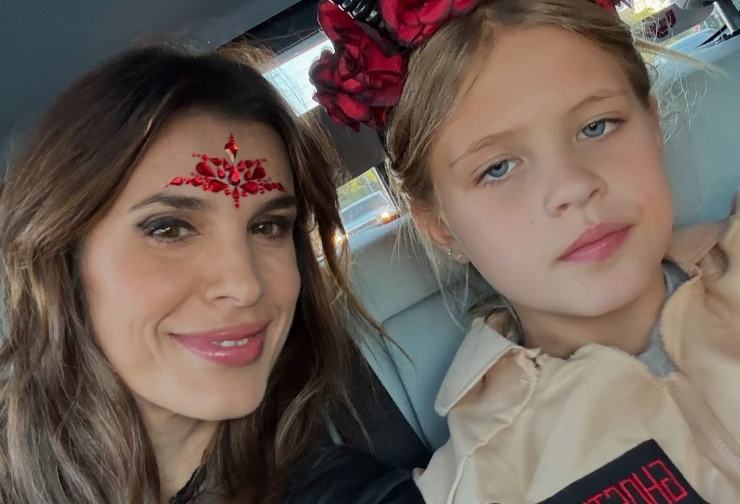 Elisabetta Canalis e figlia Skyler 